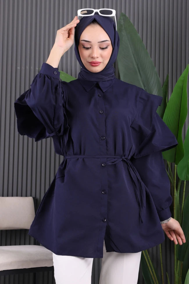 siyah likralı tunik